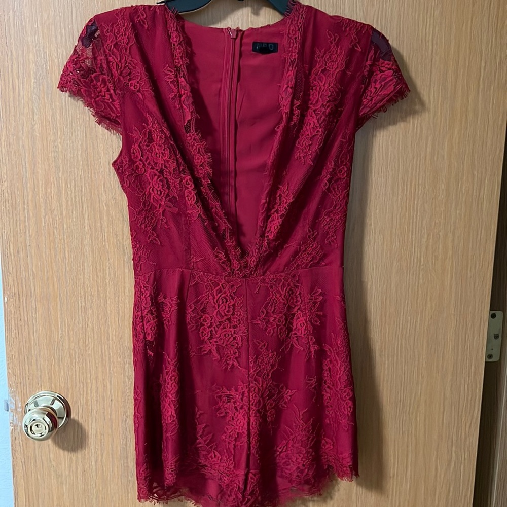 A night Romper, sexy red color, size XS
